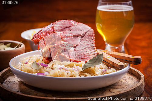 Image of Smoked pork with cabbage