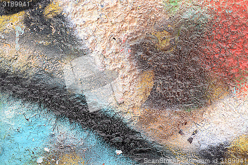 Image of classic grunge texture of aging painted wall