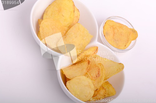 Image of Potato chips. Close up