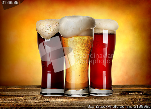 Image of Three sorts of beer