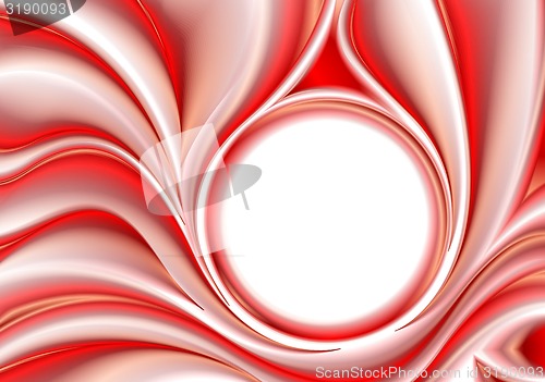 Image of Red wavy pattern vector design