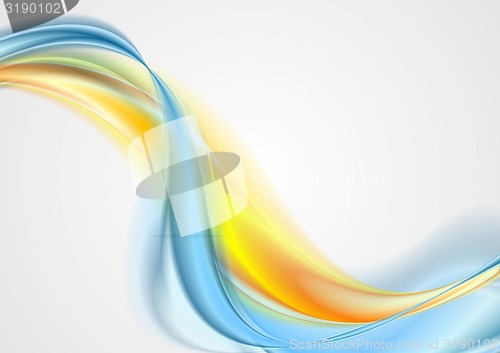 Image of Abstract elegant colorful waves