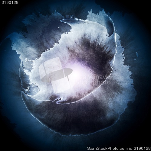 Image of Dark watercolor abstract cosmos background