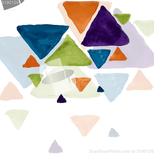 Image of Tech geometric watercolor background