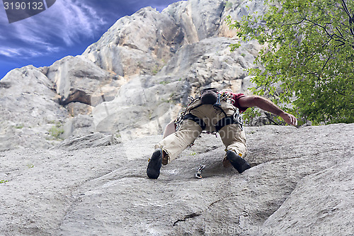 Image of Climber on the rock