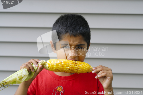 Image of Eating corn