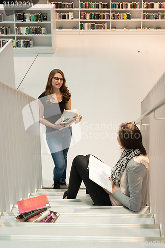 Image of Studying at the public library