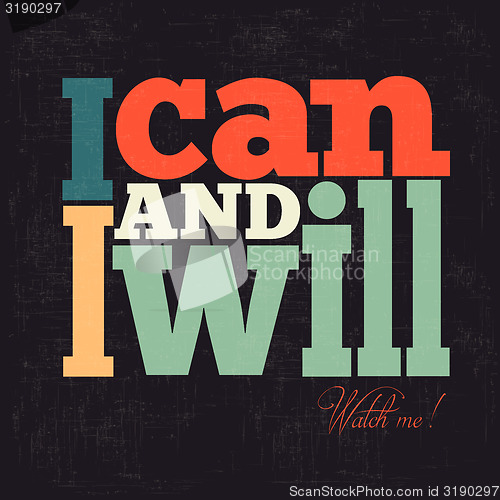 Image of Quote Typographical retro Background