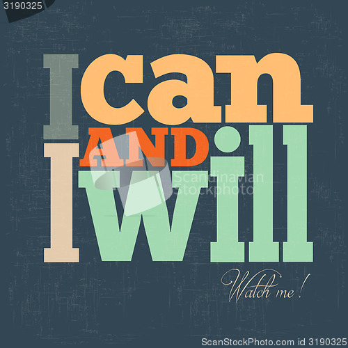 Image of Quote Typographical retro Background