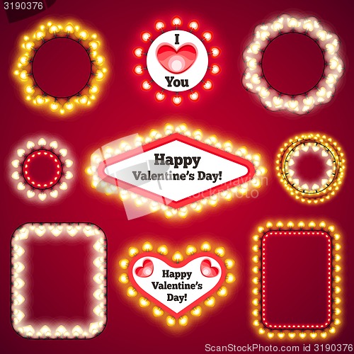 Image of Valentines Lights Decorations Set3