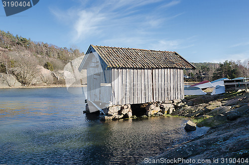 Image of old boat house