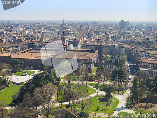 Image of Milan aerial view