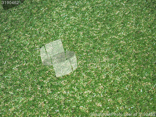 Image of Green artificial synthetic grass meadow background