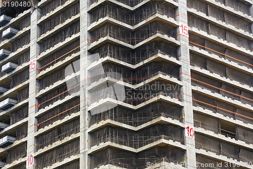 Image of Crane and building construction site