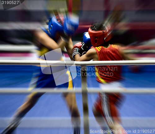 Image of Boxing on a ring