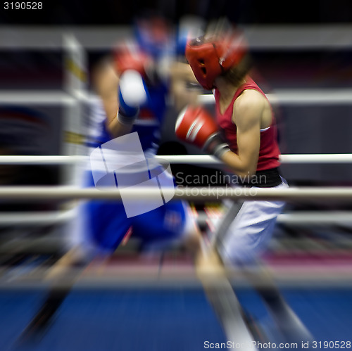 Image of Boxing on a ring