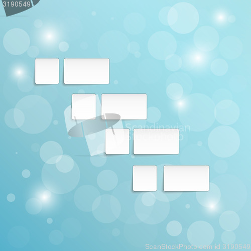 Image of background with blank paper blocks