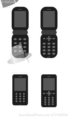 Image of old classic mobil phones