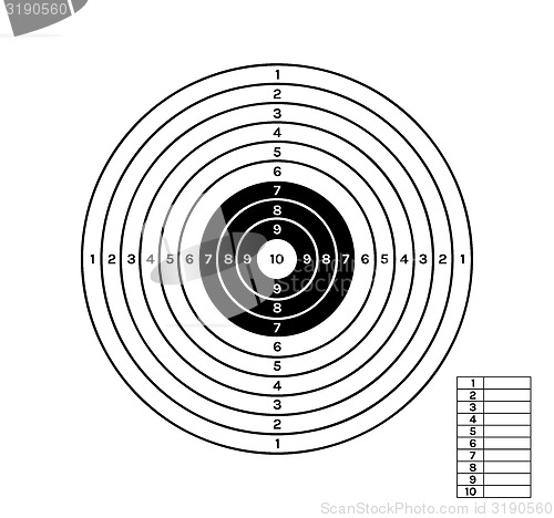 Image of black and white target