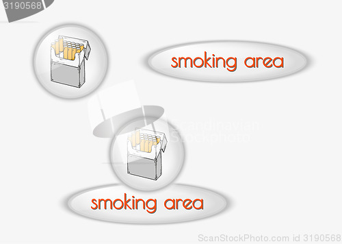 Image of smoking area buttons