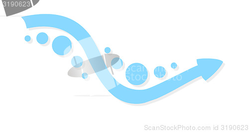 Image of blue arrow