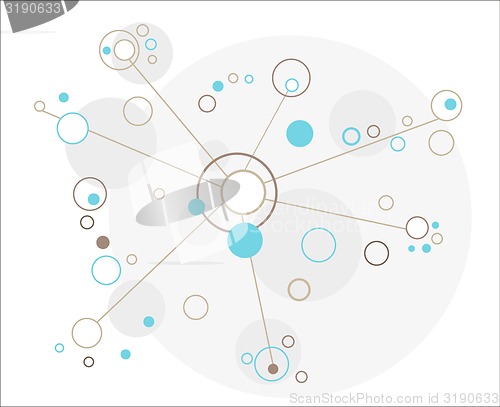 Image of network of the circles