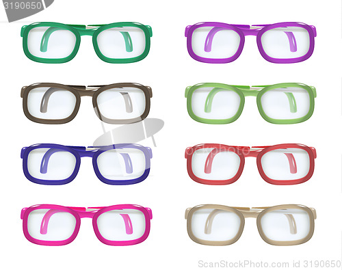 Image of set of color glasses