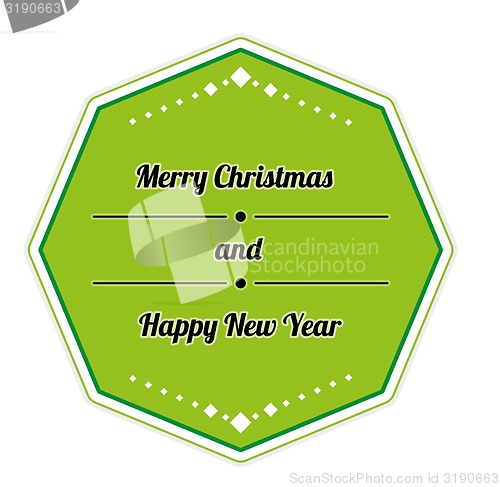 Image of retro merry christmas sign