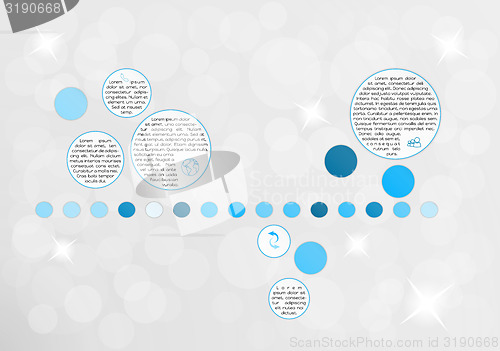 Image of infographic vector with fragments