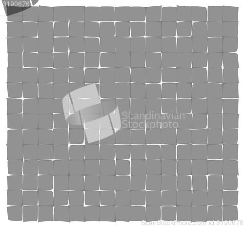 Image of abstract gray deformed squares