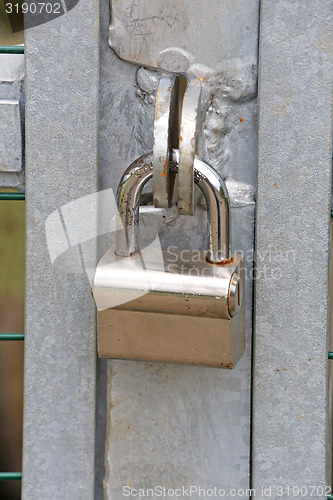 Image of steel lock