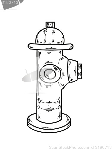 Image of sketch, fire hydrant