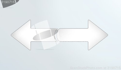 Image of two inverse arrows