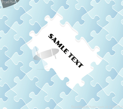 Image of blue puzzle field