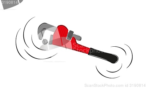 Image of pipe wrench