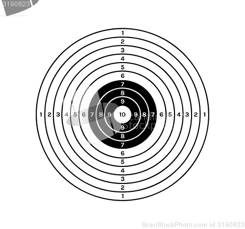 Image of black and white target