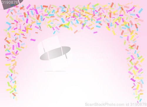 Image of falling confetti