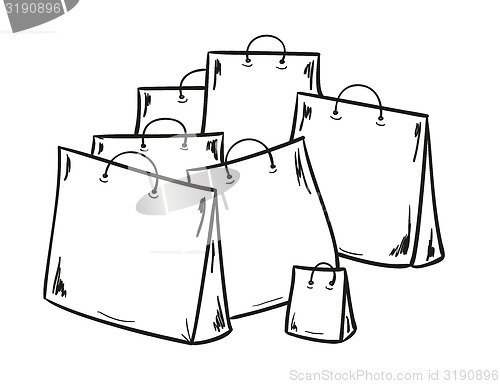 Image of few bags for shopping
