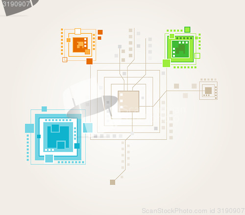 Image of map of the color squares