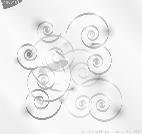 Image of gray spirals