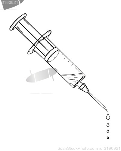Image of injection with fluid