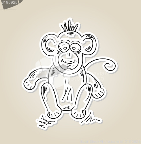 Image of ape, sketch