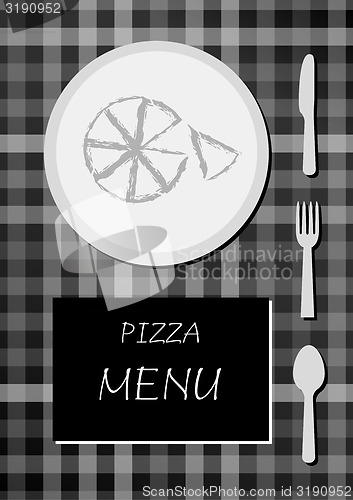 Image of pizza menu