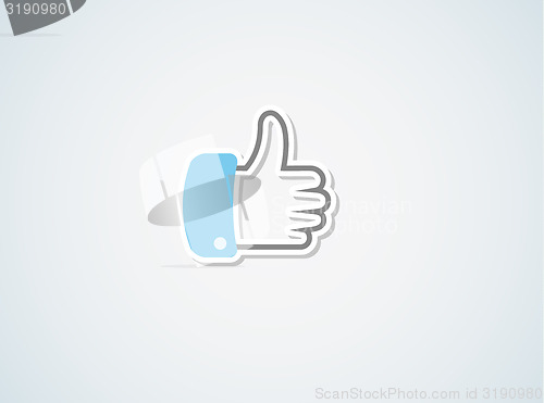 Image of thumb vector