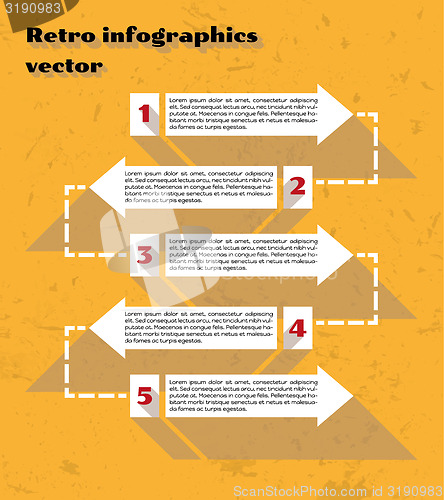 Image of yellow infographics