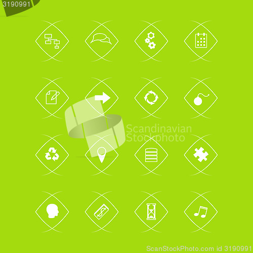 Image of vector collection of flat icons