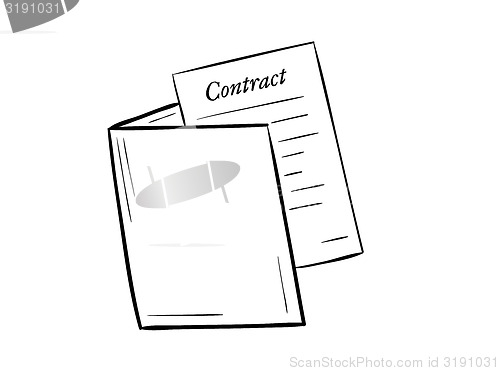 Image of folder with contract paper