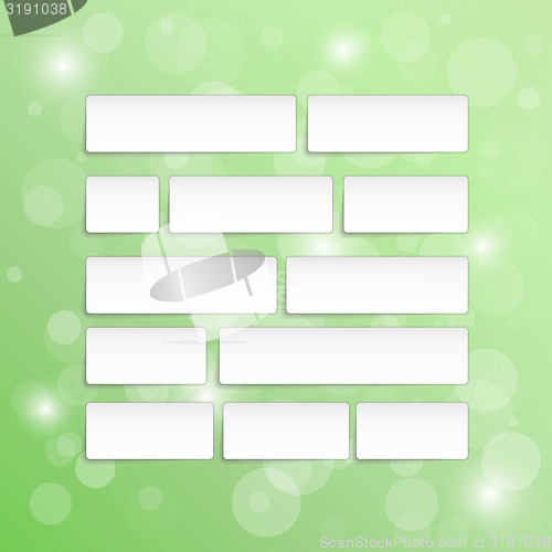 Image of background with blank paper blocks