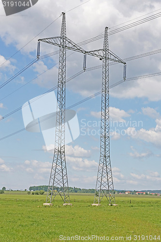 Image of high voltage power lines