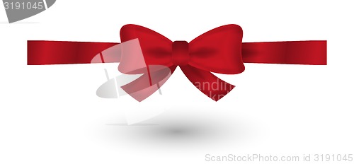 Image of red elegant bow